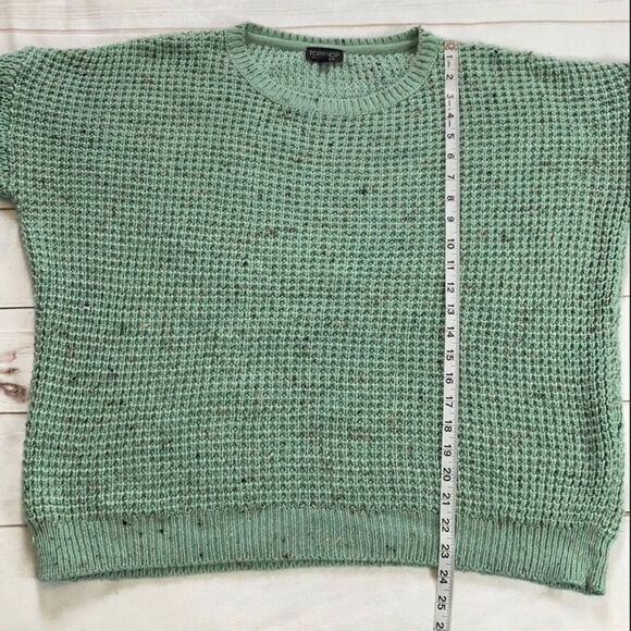 Topshop Knit Oversized Sweater Minty Green Size 10 - Picture 8 of 8